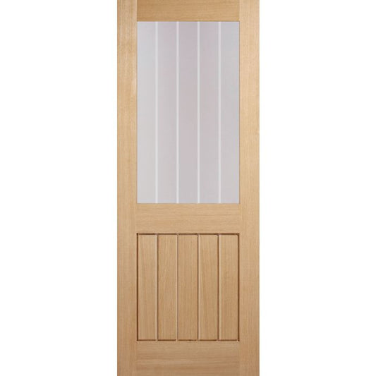 LPD Mexicano Half Light Glazed Internal Door 1981 x 762mm Pre-Finished Oak