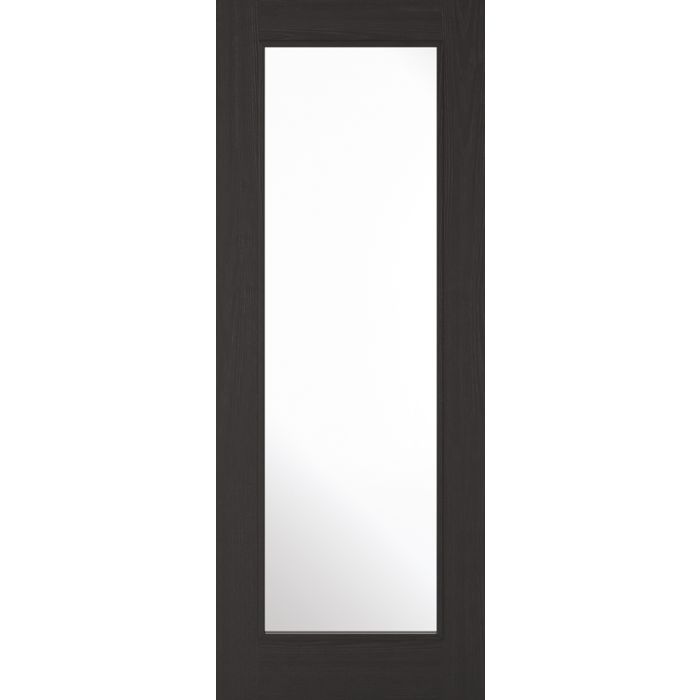 LPD Diez 1L Glazed Internal Door 1981 x 686mm Pre-Finished Charcoal Black