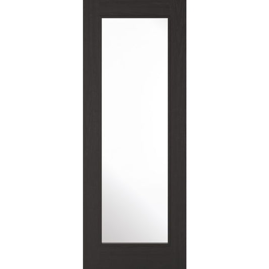 LPD Diez 1L Glazed Internal Door 1981 x 762mm Pre-Finished Charcoal Black