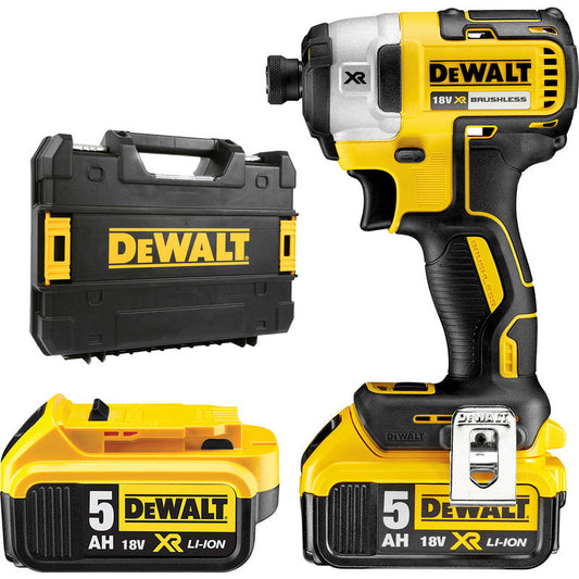 DeWalt DCF887 18V XR Cordless Brushless Impact Driver 2 x 5.0Ah