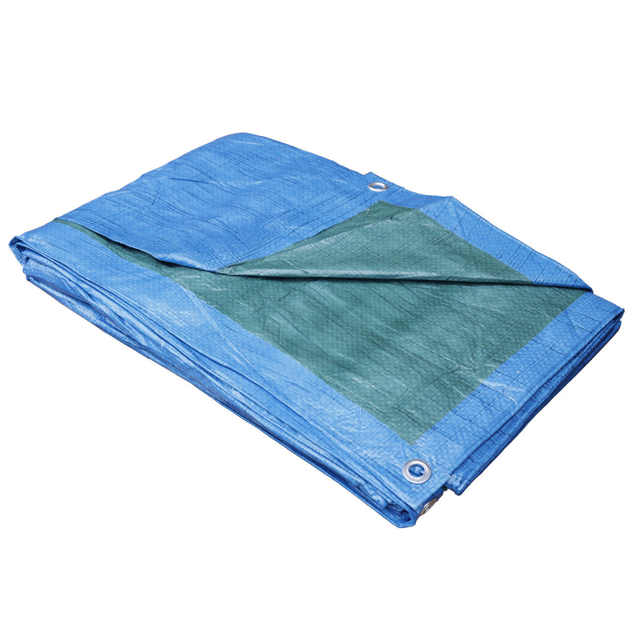 70GSM Waterproof Tarpaulin Blue/Green – Lightweight Budget Cover Sheet