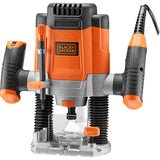 Black & Decker 1200W 1/4in Plunge Router +6 Bits 230V