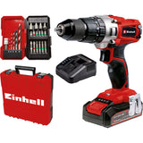 Einhell PXC 18V Cordless Combi Drill Kit with Accessories 1 x 2.5Ah