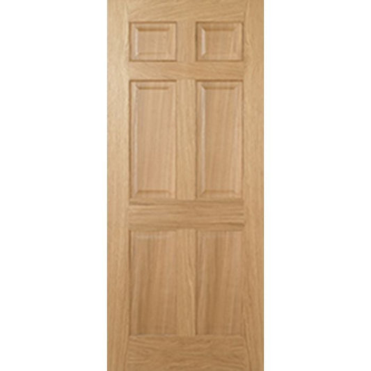 Regency Solid Core Internal Fire Door - Prefinished - 6P Non Raised 1981 x 686mm Oak PFFCOREG27