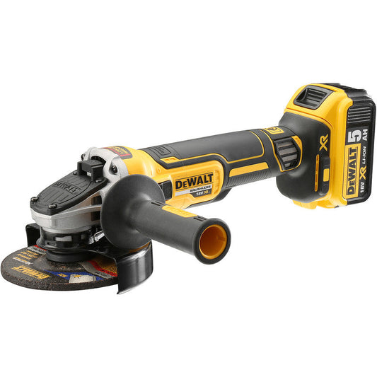 DeWalt DCG405P2-GB 18V Li-Ion XR Brushless 125mm Angle Grinder 2 x 5.0Ah
