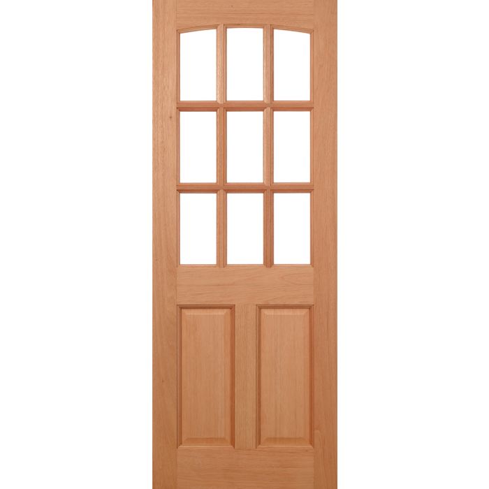 LPD Georgia 9L Unglazed Dowelled External Door 1981 x 762mm Unfinished Hardwood