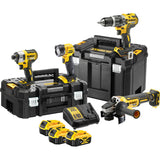 DeWalt DCK484M3T-GB 18V XR Brushless 4 Piece Kit 3 x 4.0Ah