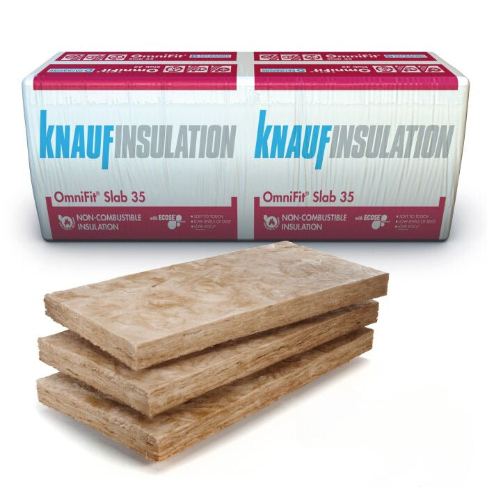 Knauf Insulation OmniFit Slab 140 x 400 x 1200mm (1.92m2) Pack of 4
