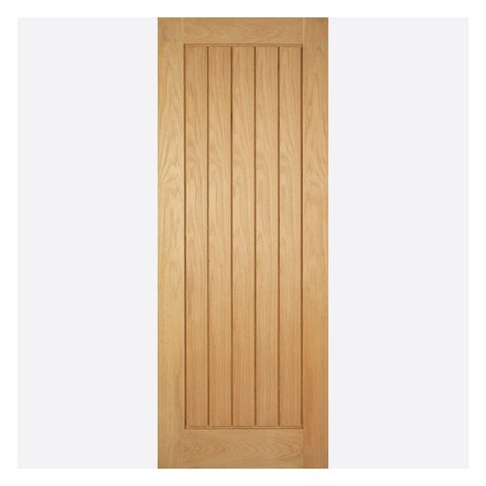 Belize Solid Core Internal Door - Unfinished - 2032 x 813mm Oak OBEL32