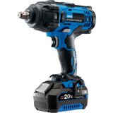 Draper Storm Force 20V Mid-Torque Impact Wrench, 1/2", 400Nm 1 x 4.0Ah