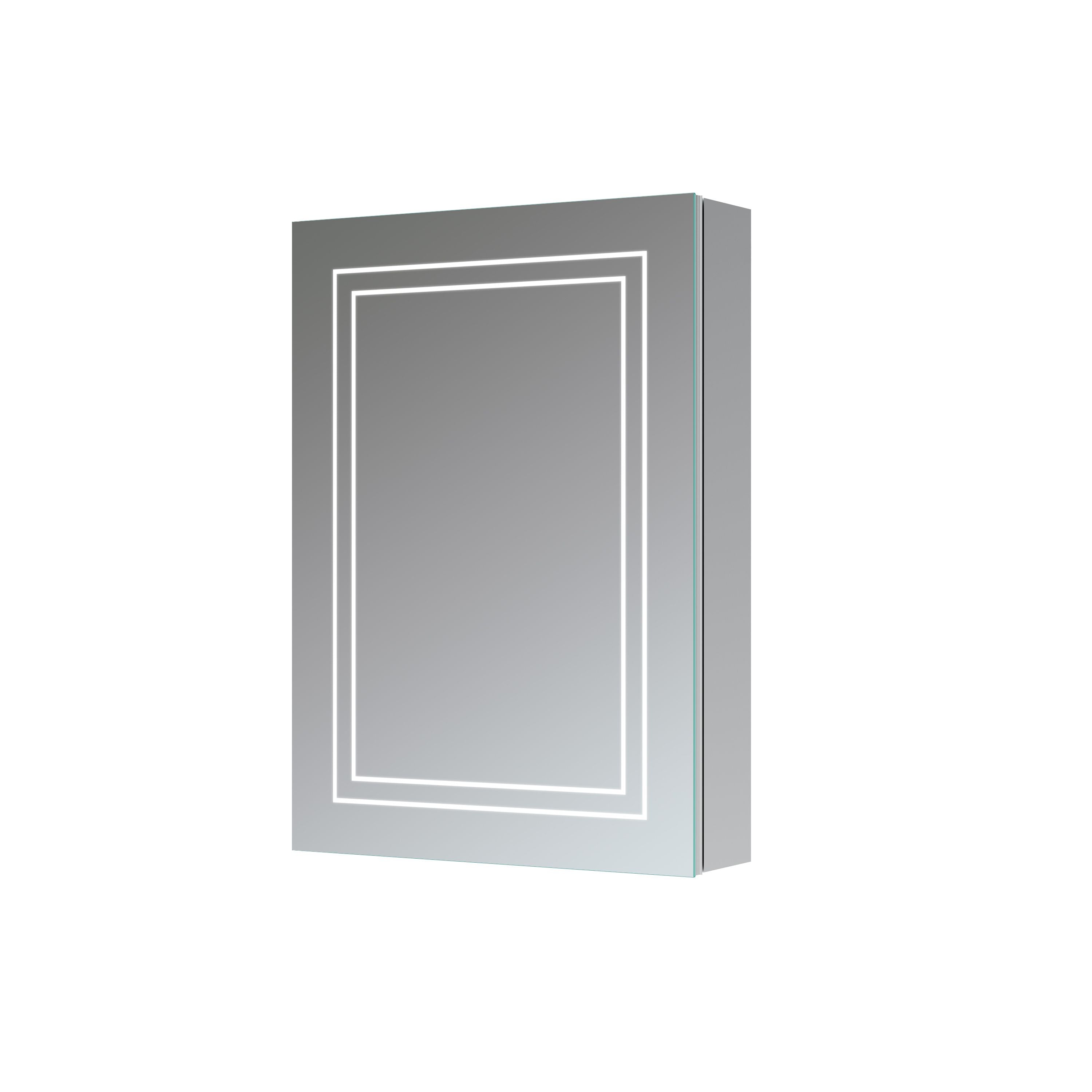 Haselbury 1 Door Front-Lit LED Mirror Cabinet 500mm