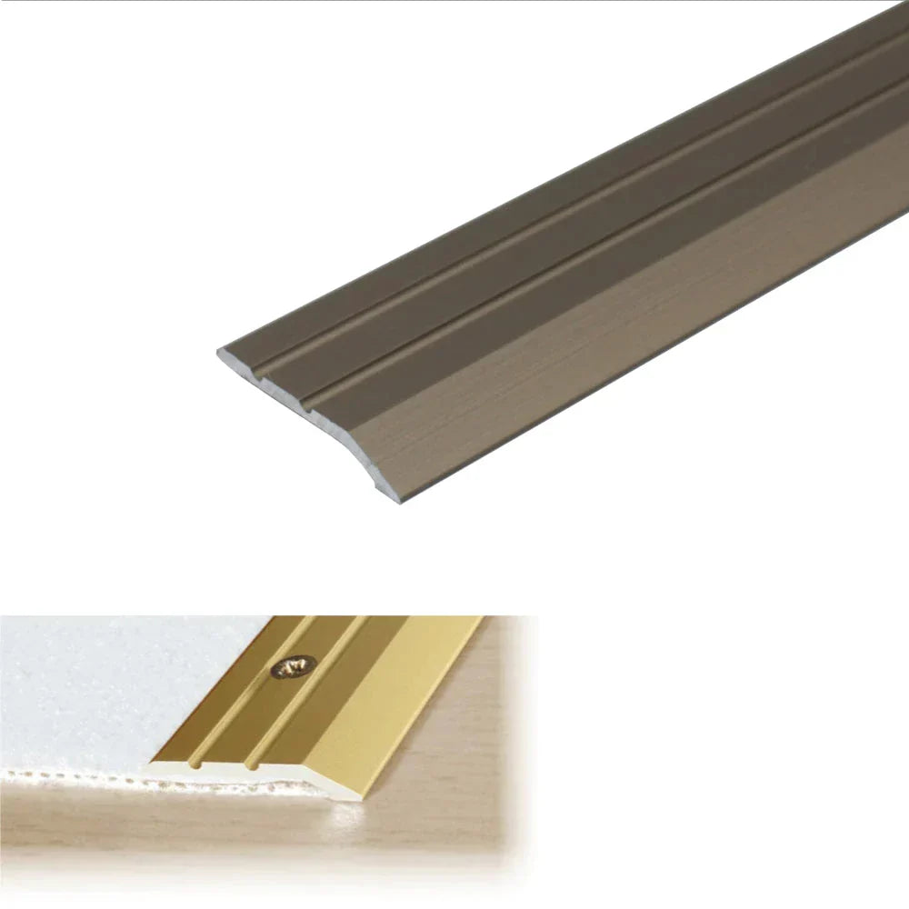 A01 30mm Anodised Aluminium Door Threshold Ramp Profile Champagne