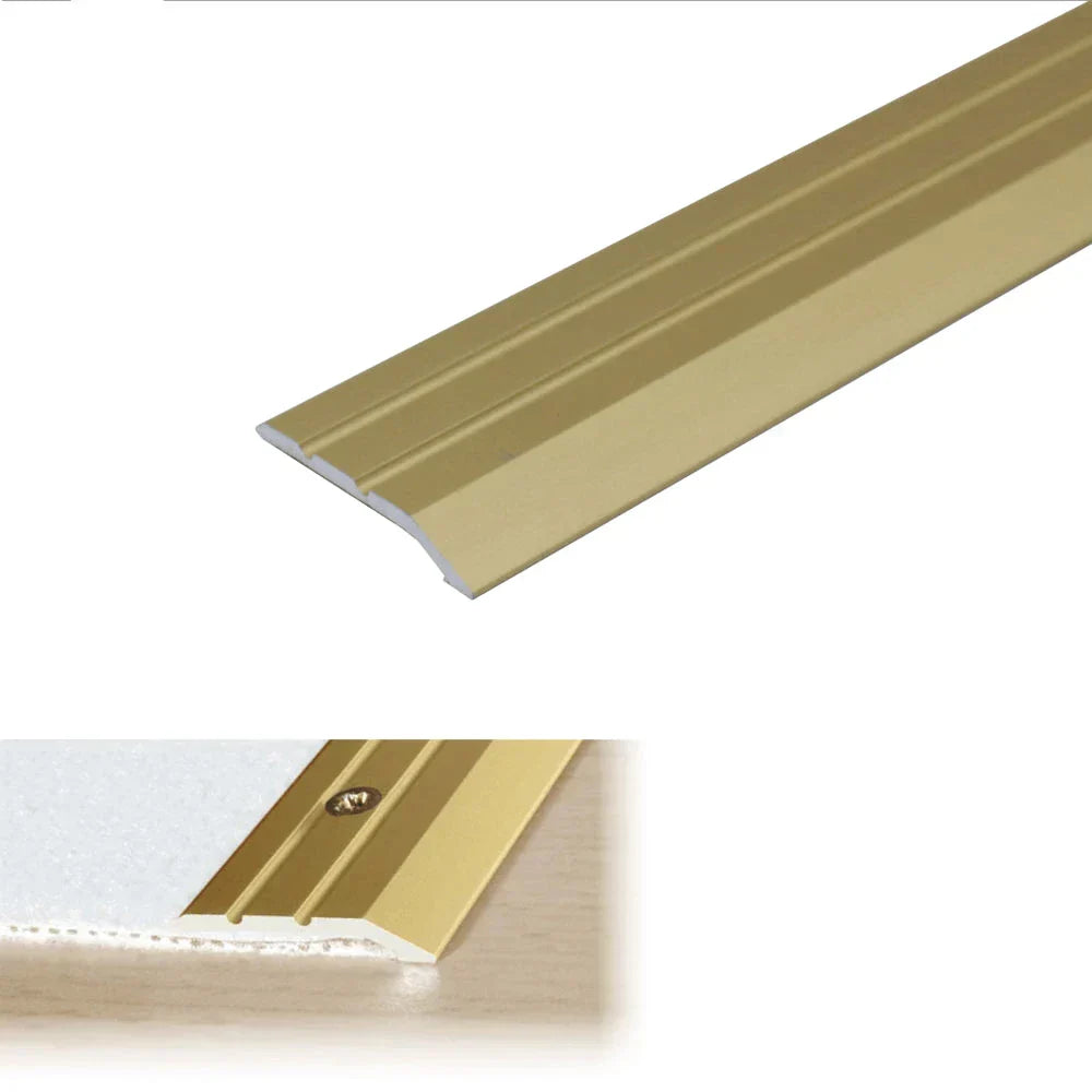 A01 30mm Anodised Aluminium Door Threshold Ramp Profile Gold