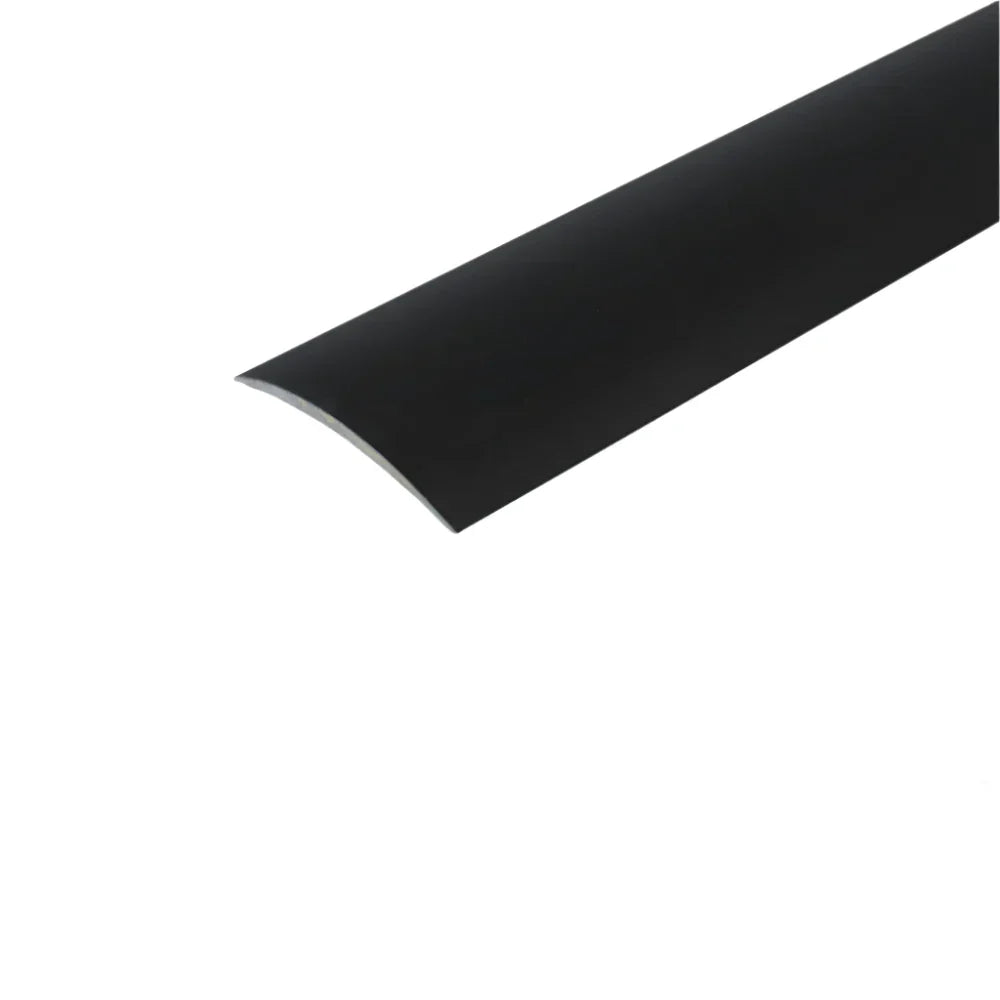 A03 30mm Anodised Aluminium Self Adhesive Door Threshold Strip Black 0.93m
