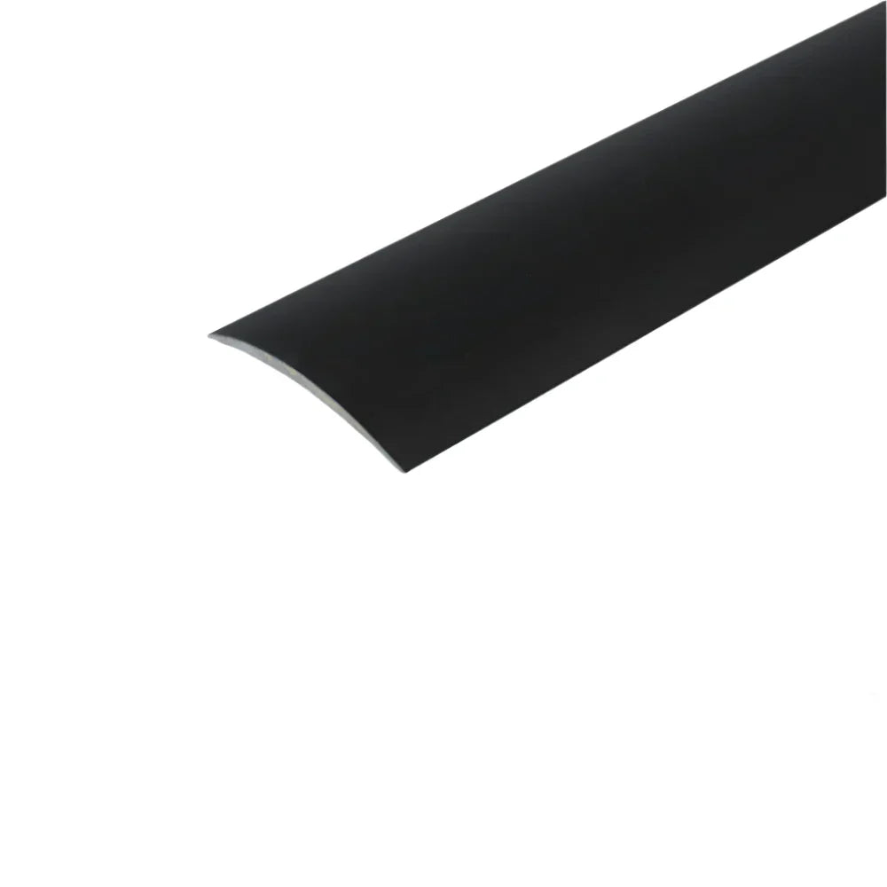 A03 30mm Anodised Aluminium Self Adhesive Door Threshold Strip Black 0.93m