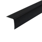 A41 35 x 35mm Anodised Aluminium Non Slip Ribbed Treads Stair Nosing Edge Trim Black