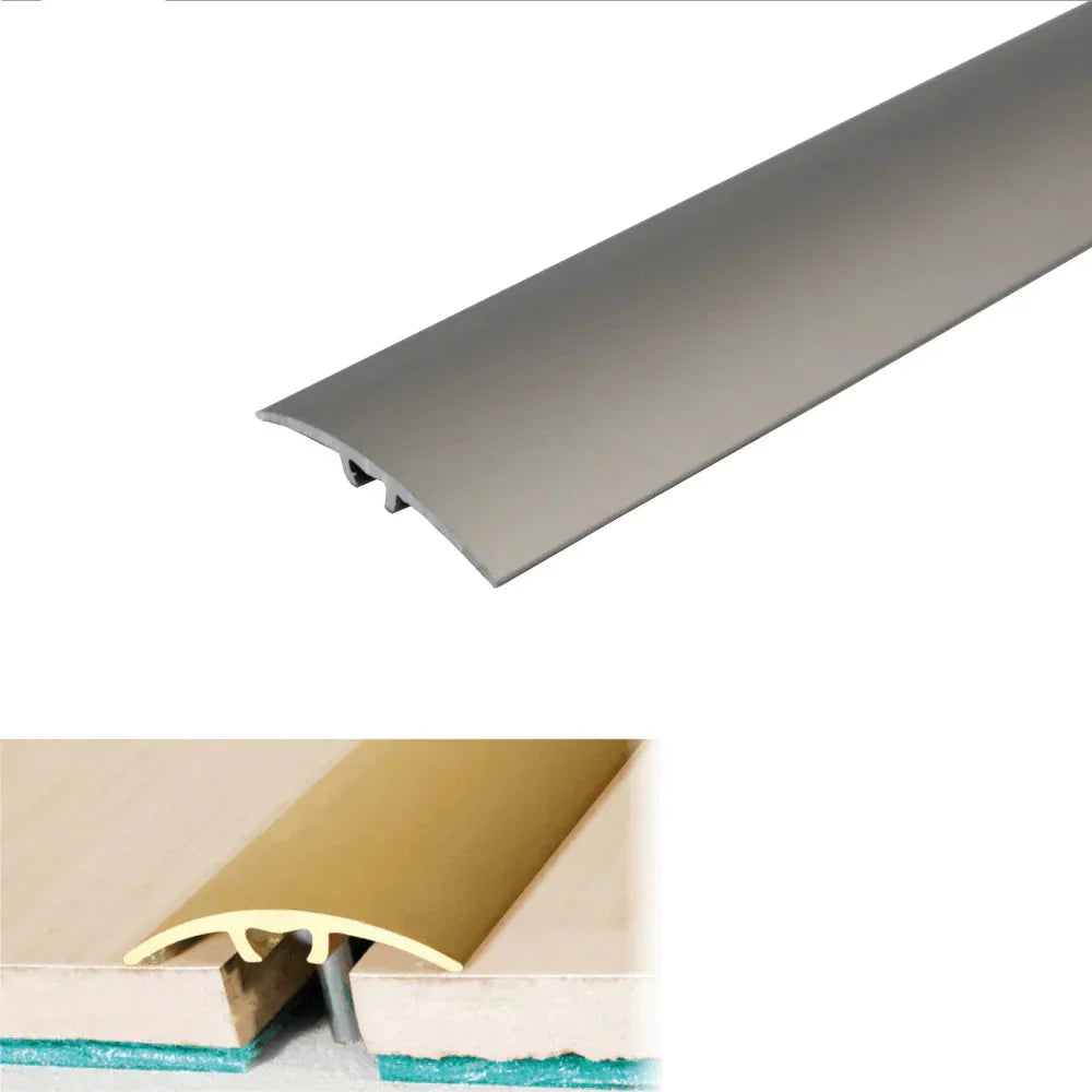 A64 40mm Anodised Aluminium Door Threshold Strip Inox