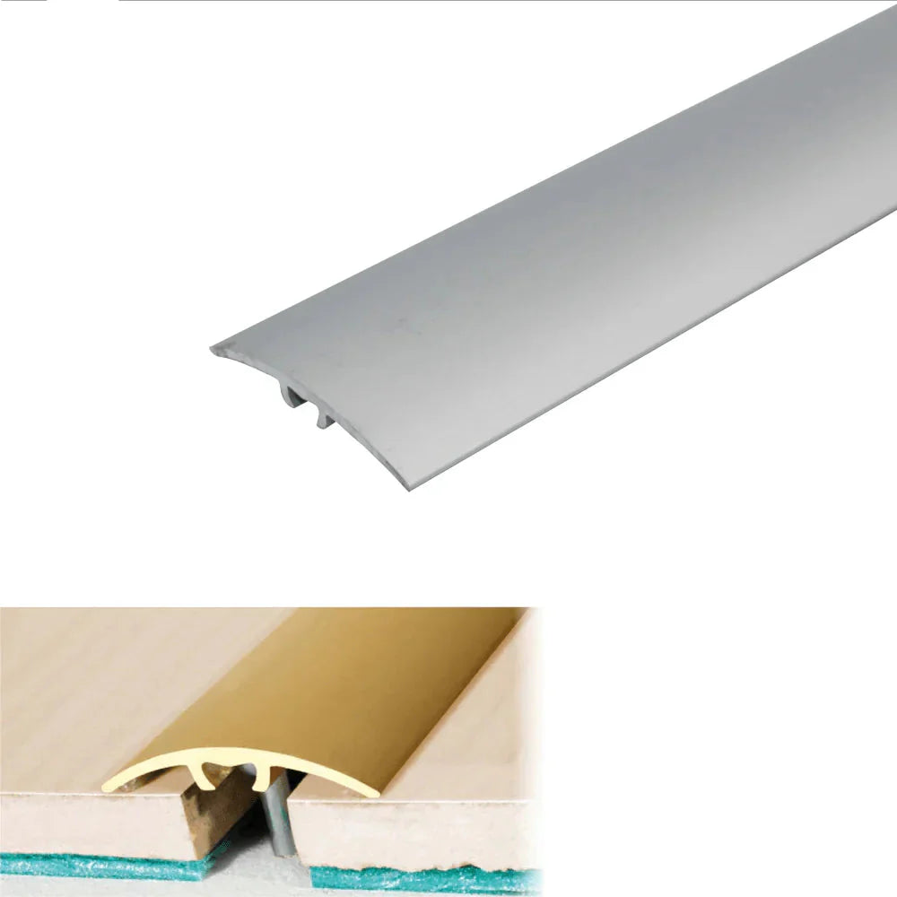 A64 40mm Anodised Aluminium Door Threshold Strip Silver