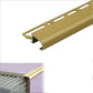 A81 Aluminium Stair Nosing Edge Trim – 34mm x 11mm x 10mm for Tiles Gold