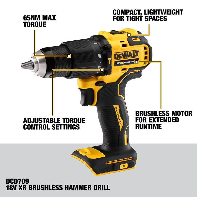 DeWalt DCK344M2T-GB 18V XR Brushless Cordless 3 Piece Kit 2 x 4.0Ah
