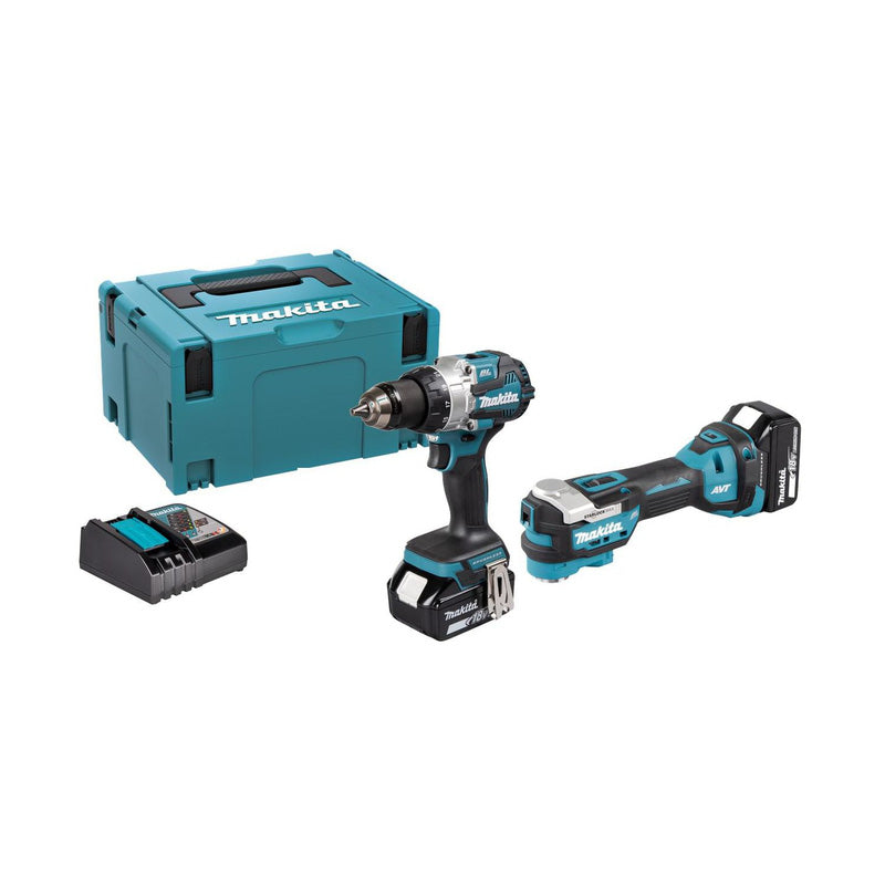 Makita DLX2562TJ 18V Brushless Combi & Multi Tool Kit 2 x 5.0Ah