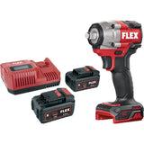 FLEX 18V Brushless 1/2" Compact Cordless Impact Wrench 2 x 5.0Ah