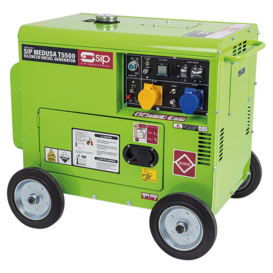 SIP T5500 Silenced Diesel Generator