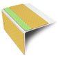 ASL27 75x58mm Tredsafe DDA Compliant Aluminium Non Slip Stair Nosing – Straight With Pvc Insert Yellow Tredsafe