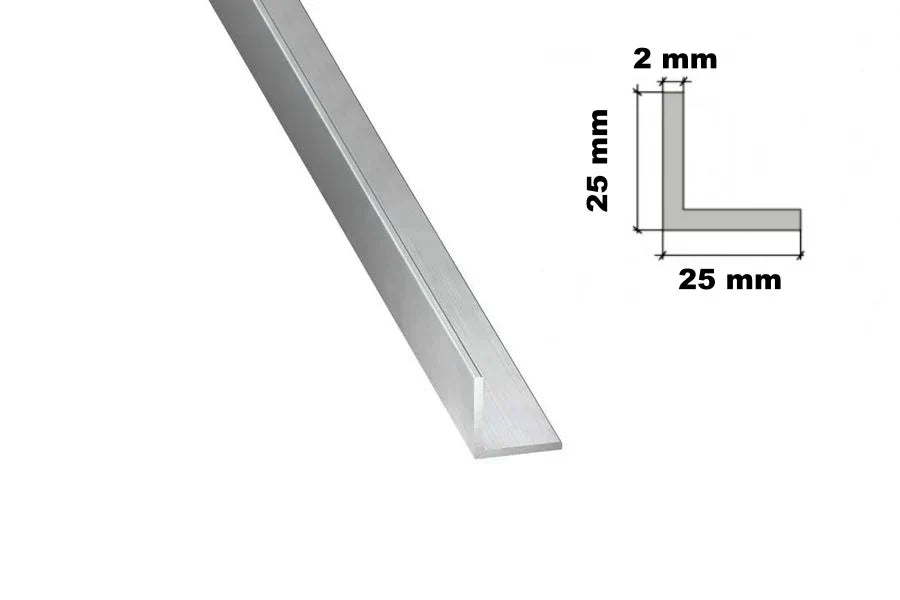 Aluminium Natural Extruded Angle Corner