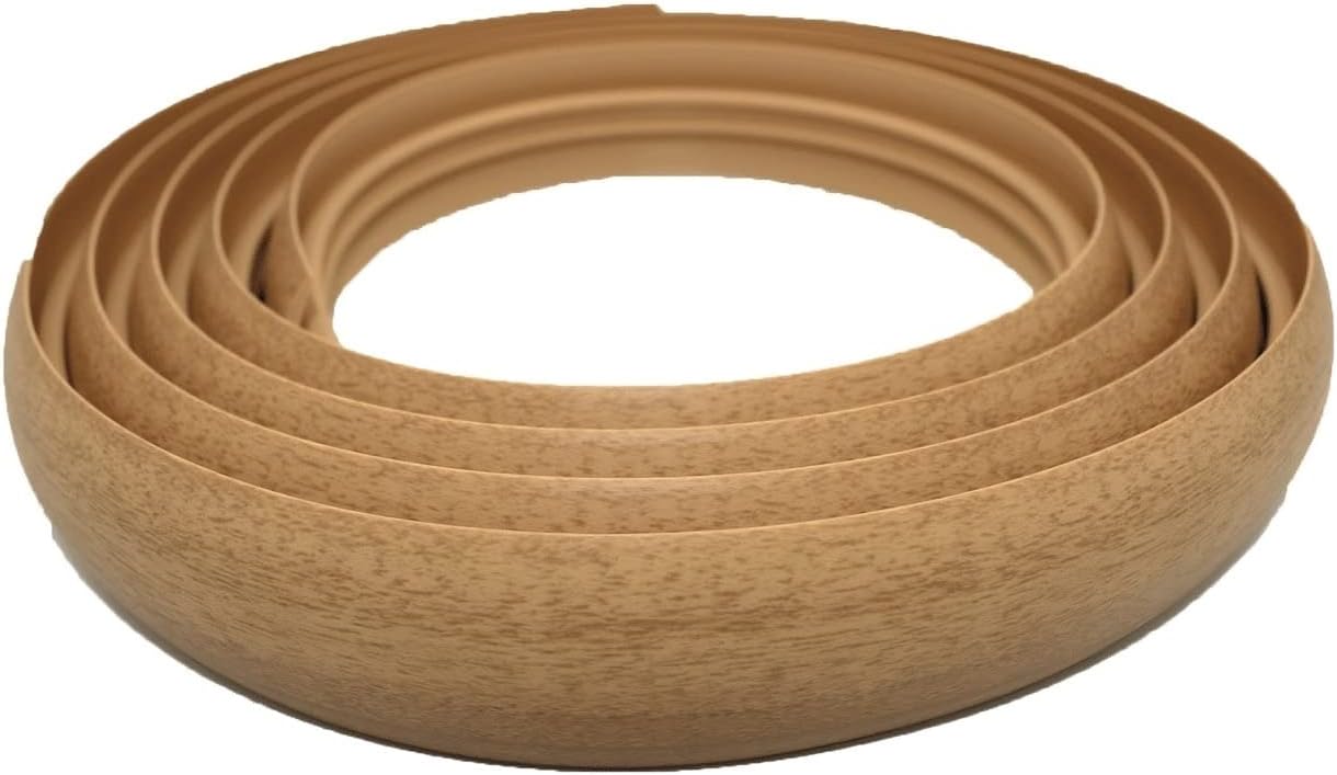 40mm PVC Flex Line Flooring Transition Strip – Flexible Threshold Profile Beech