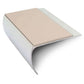 NSL25 69 x 40mm Aluminium Stair Nosing with PVC Anti-Slip Insert Beige