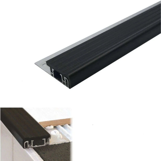 NIB Aluminium Stair Nosing Edge Trim Step Nose Edging Nosings For Tiles And Stone 30x10mm
