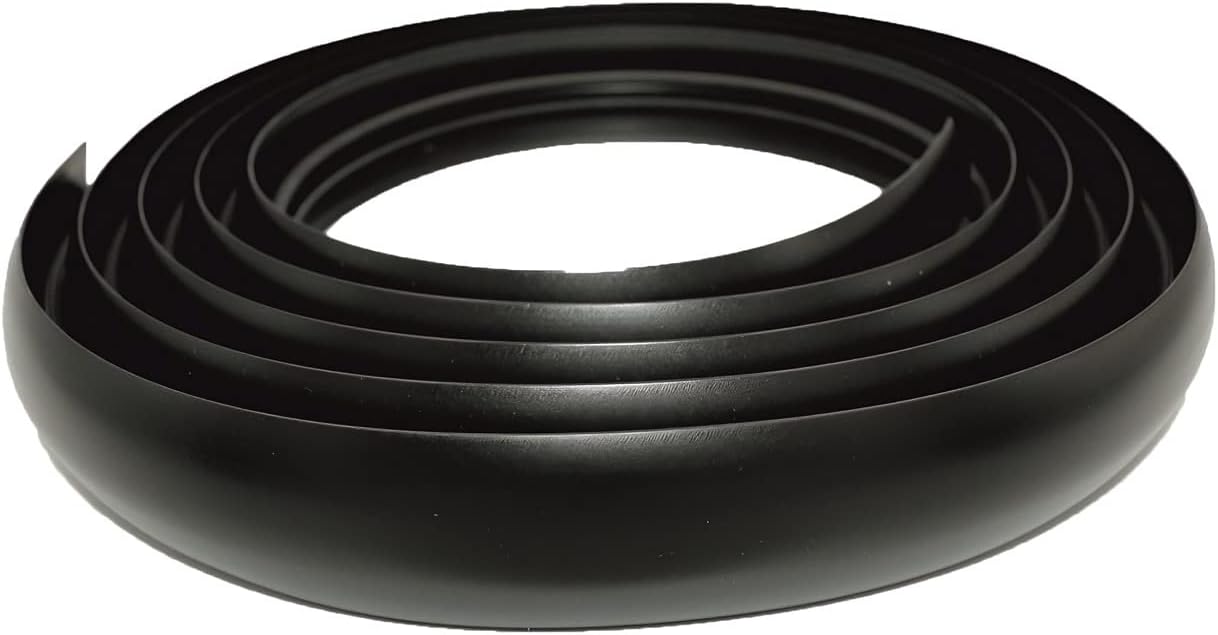 40mm PVC Flex Line Flooring Transition Strip – Flexible Threshold Profile Black