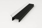 Black Kickboard Trim MDF Panel Cover PVC Plinth Sealing Strip