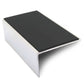NSL01 56 x 32mm Aluminium Non Slip Stair Nosing Edge Trim With Pvc Insert Black