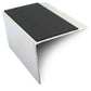 NSL21 67 x 55mm Aluminium Stair Nosing with PVC Anti-Slip & DDA Compliance Black