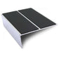 NSL10 85 x 32mm Aluminium Non Slip Stair Nosing Edge Trim With Pvc Insert Black