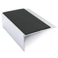 NSL15 66 x 32mm Aluminium Stair Edge Trim with PVC Anti-Slip Insert Black Genesis