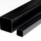 Black & White Durable PVC Plastic Box Section Square Tube