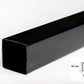 Black & White Durable PVC Plastic Box Section Square Tube