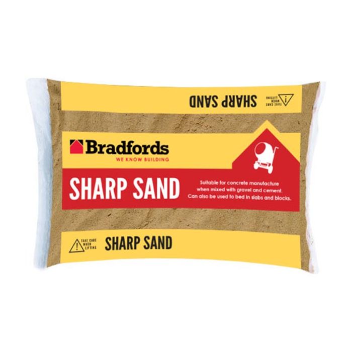 Bradfords Yellow Sharp Sand - Prepacked Bag
