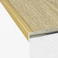 C24 28 x 14.5mm Anodised Aluminium LVT Stair nosing Edge Profile For 5mm Flooring