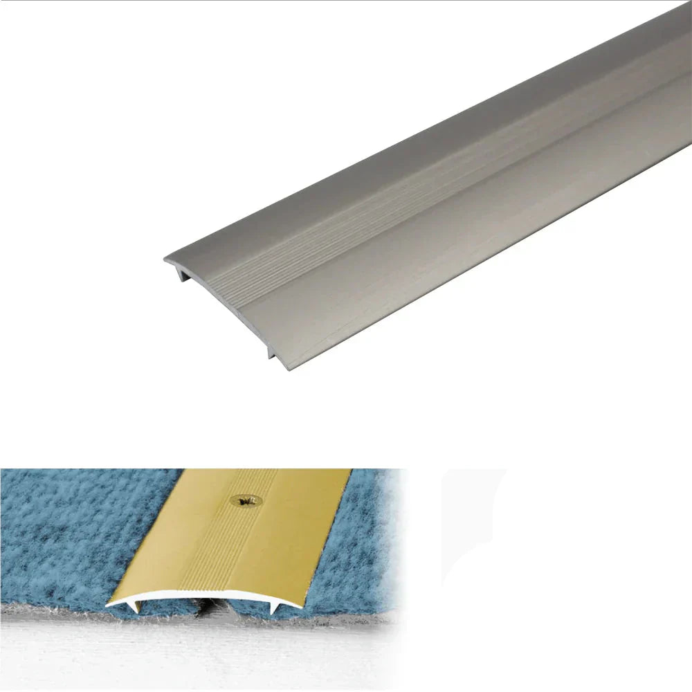 C68 36mm Anodised Aluminium Carpet Cover Strip Profile Inox