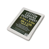 Cotton Canvas Dust Sheet – Heavy-Duty Painter’s Protective Cover (2.7m x 3.6m, 3.5kg)