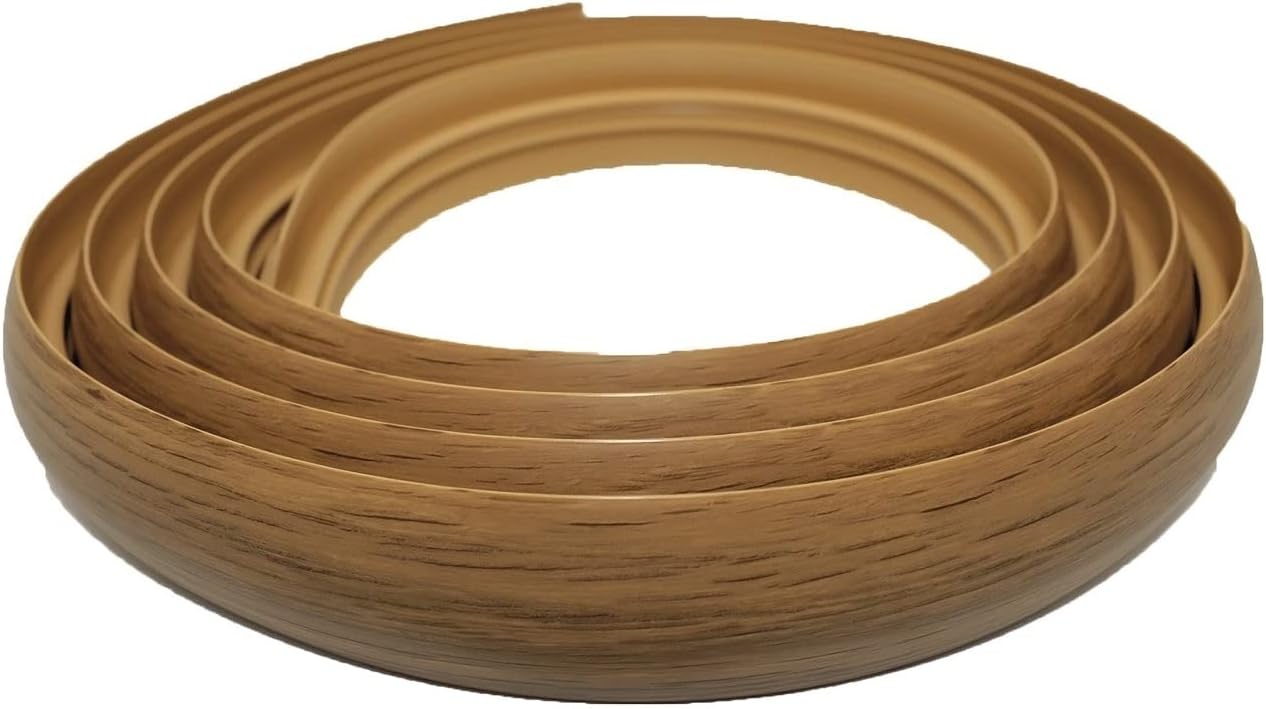 40mm PVC Flex Line Flooring Transition Strip – Flexible Threshold Profile Canadian Oak