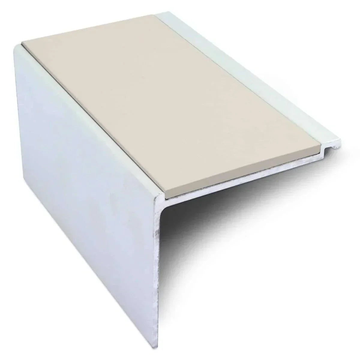 NHD17 Aluminium Non-Slip Stair Nosing – 60 x 55mm Safety Edge Canvas