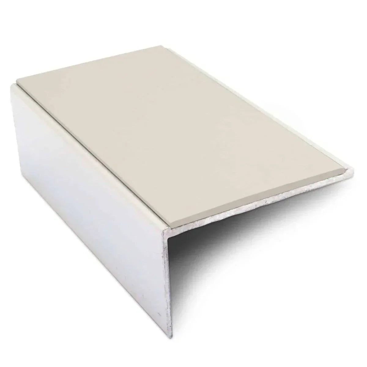 NSL01 56 x 32mm Aluminium Non Slip Stair Nosing Edge Trim With Pvc Insert Canvas
