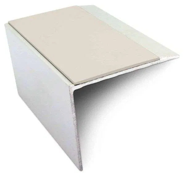 NSL21 67 x 55mm Aluminium Stair Nosing with PVC Anti-Slip & DDA Compliance Canvas