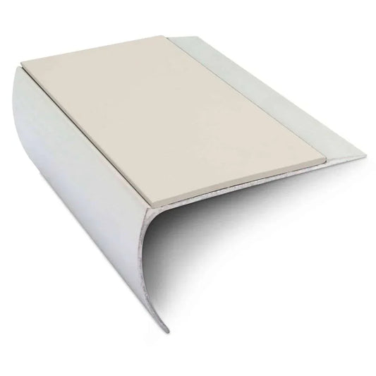 NSL25 69 x 40mm Aluminium Stair Nosing with PVC Anti-Slip Insert Canvas