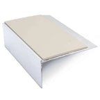 NSL15 66 x 32mm Aluminium Stair Edge Trim with PVC Anti-Slip Insert Canvas Genesis
